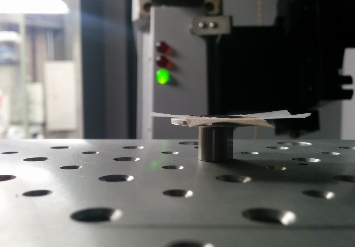 Mounting of sample on XRD stage
